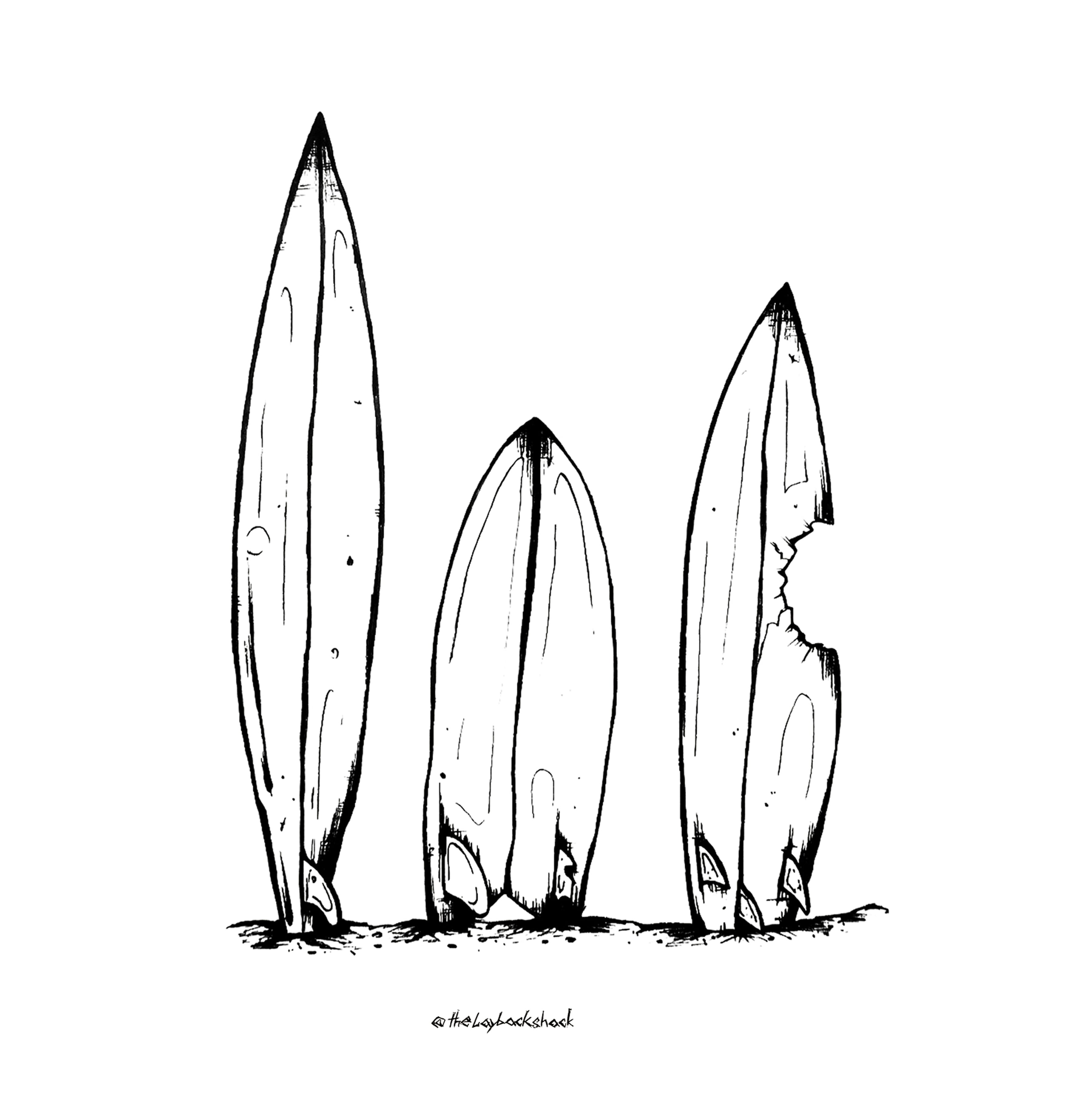 Tragetasche mit Surfboard-Design