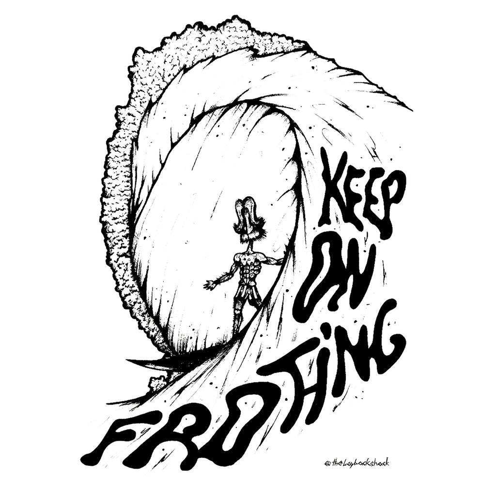 Postkarten Set "KEEP ON FROTHING"