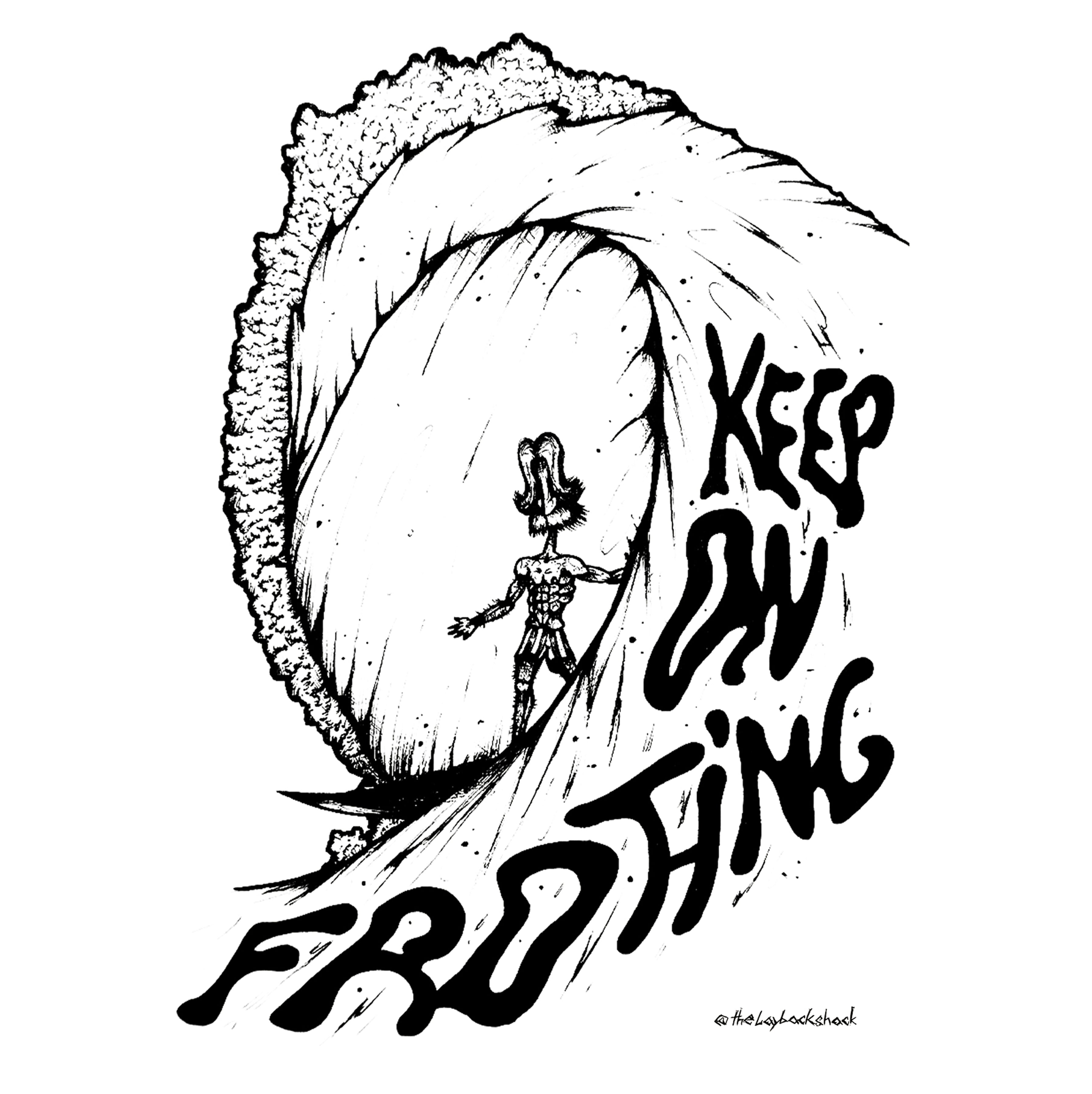 Postkarten Set "KEEP ON FROTHING"