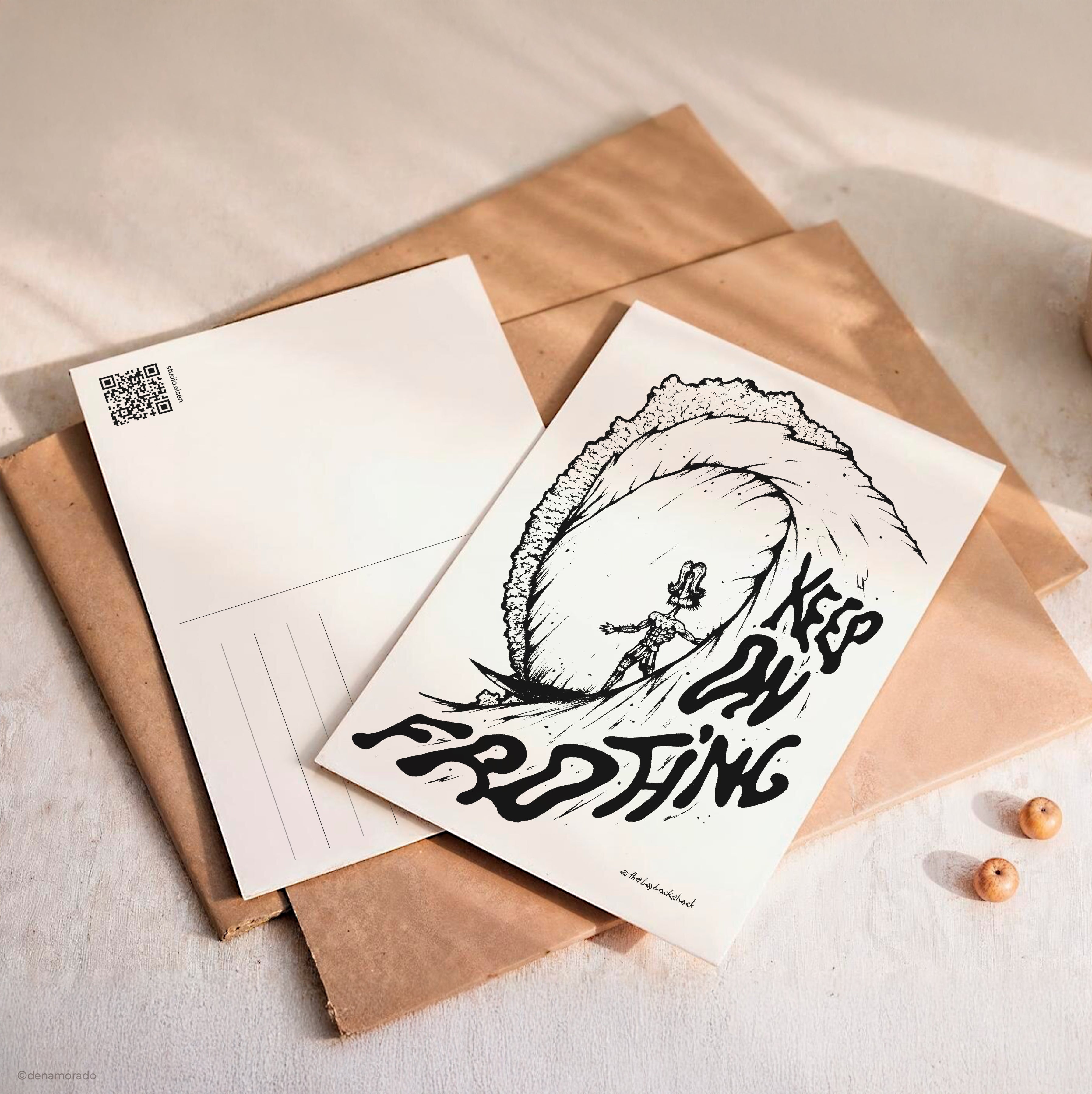 Postkarten Set "KEEP ON FROTHING"