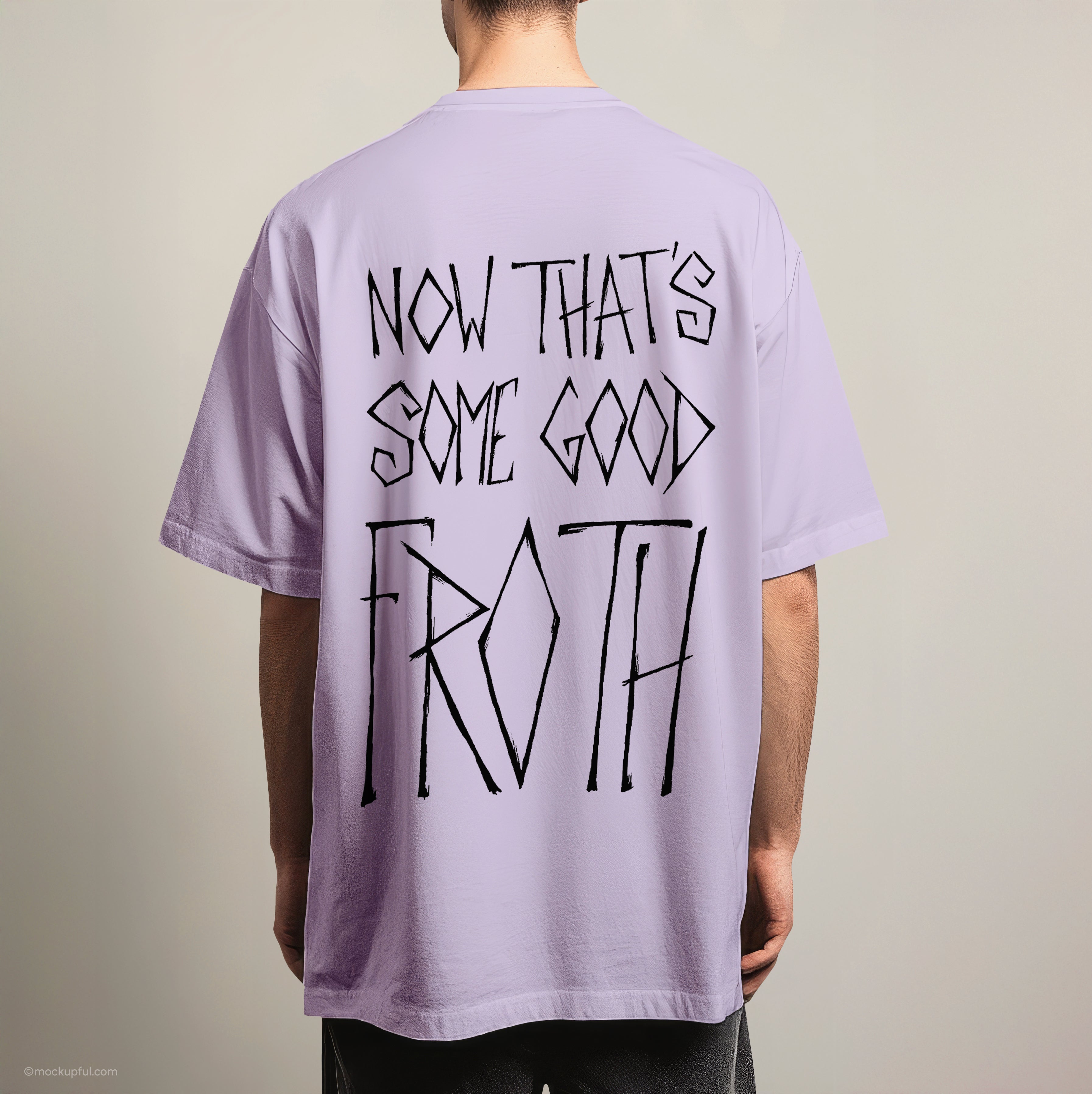 Oversize T-Shirt mit Typo-Design