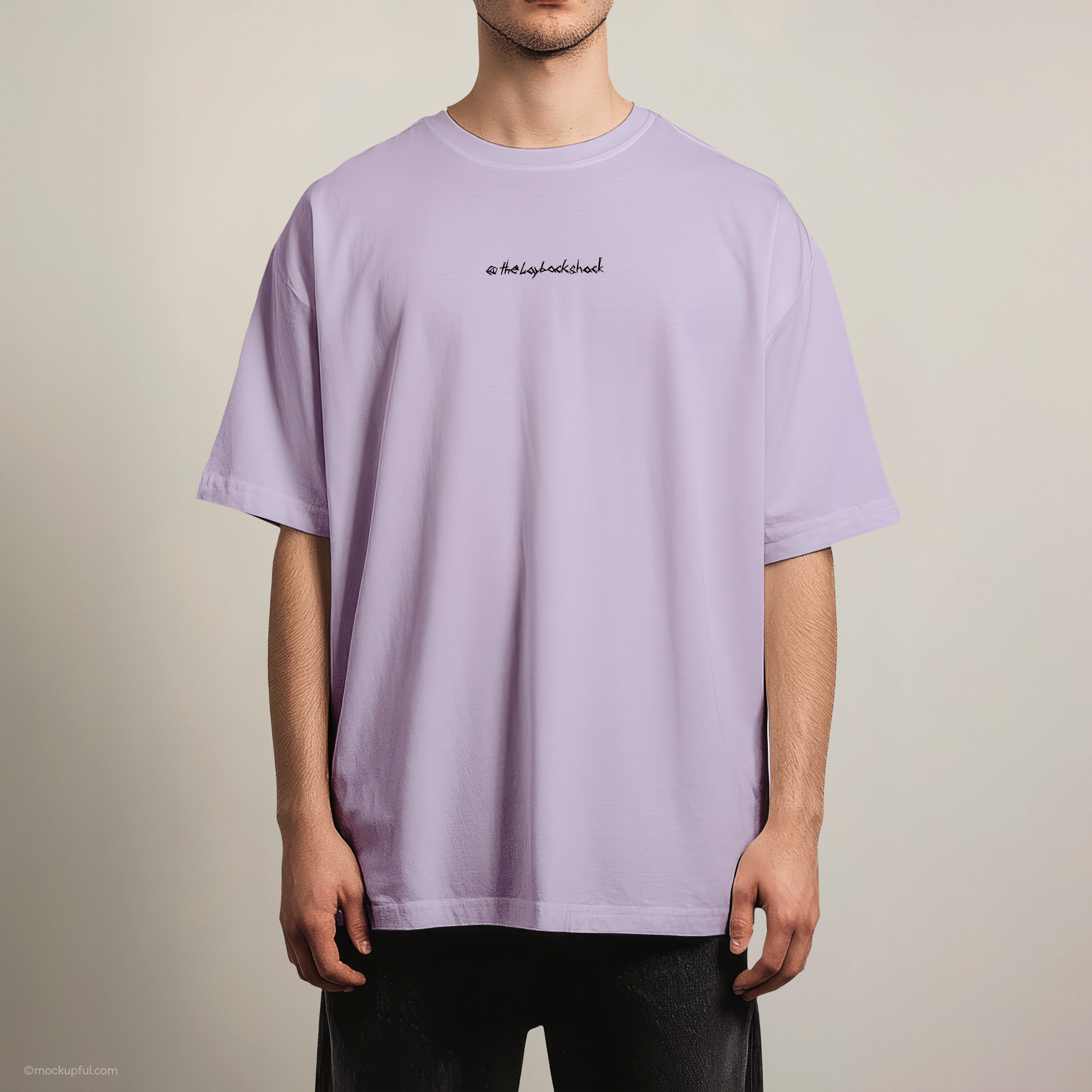 Oversize T-Shirt mit Typo-Design