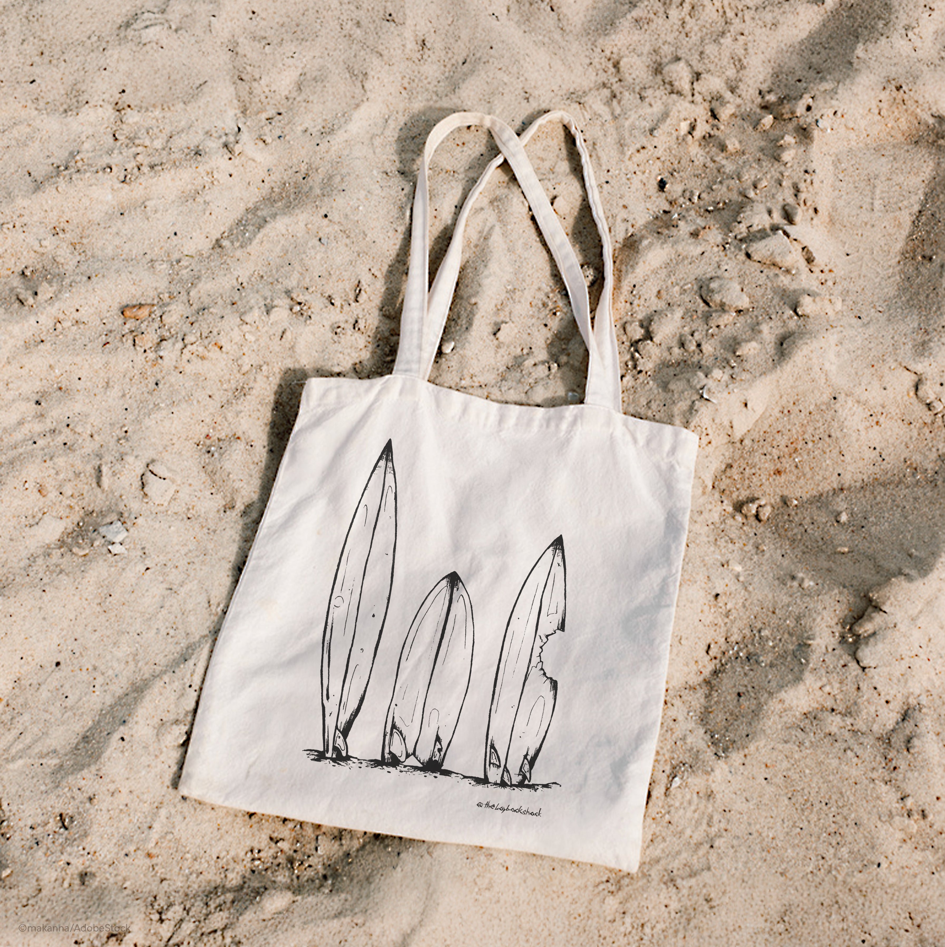 Tragetasche mit Surfboard-Design